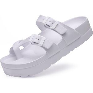 Women's Platform Sandal with Arch Support Comfortable Foam Slides Summer Beach 8